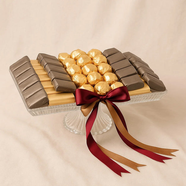 صينية تقديم شوكولاتة باتشي فاخرة