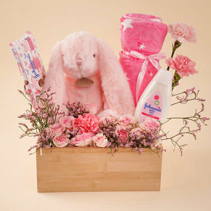 سلة استقبال المولودة حلم الوردة