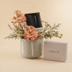 Cappuccino Roses Signature Vase & Cerruti Card Holder