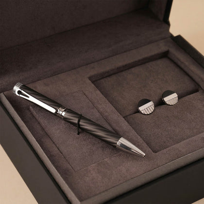 طقم هدايا شيروتي رجالي | قلم وأزرار أكمام