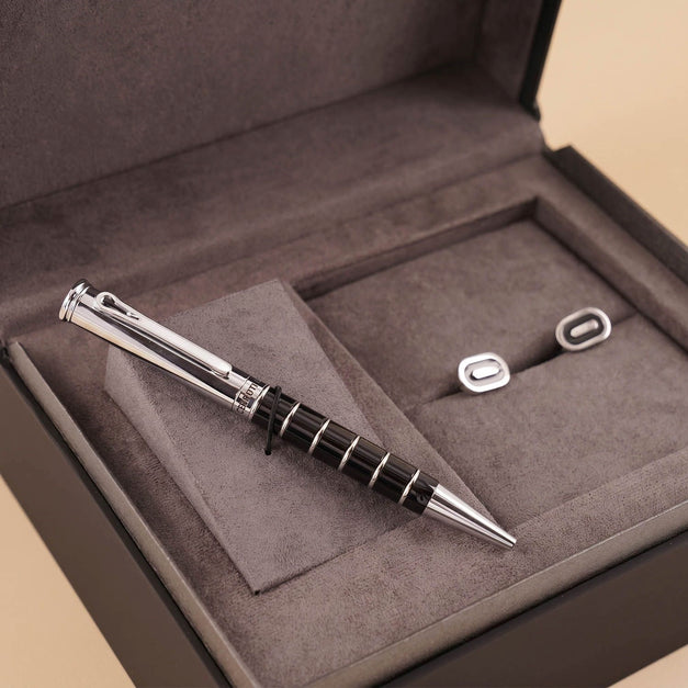 Cerruti Cufflinks & Premium Pen Gift Box for Him