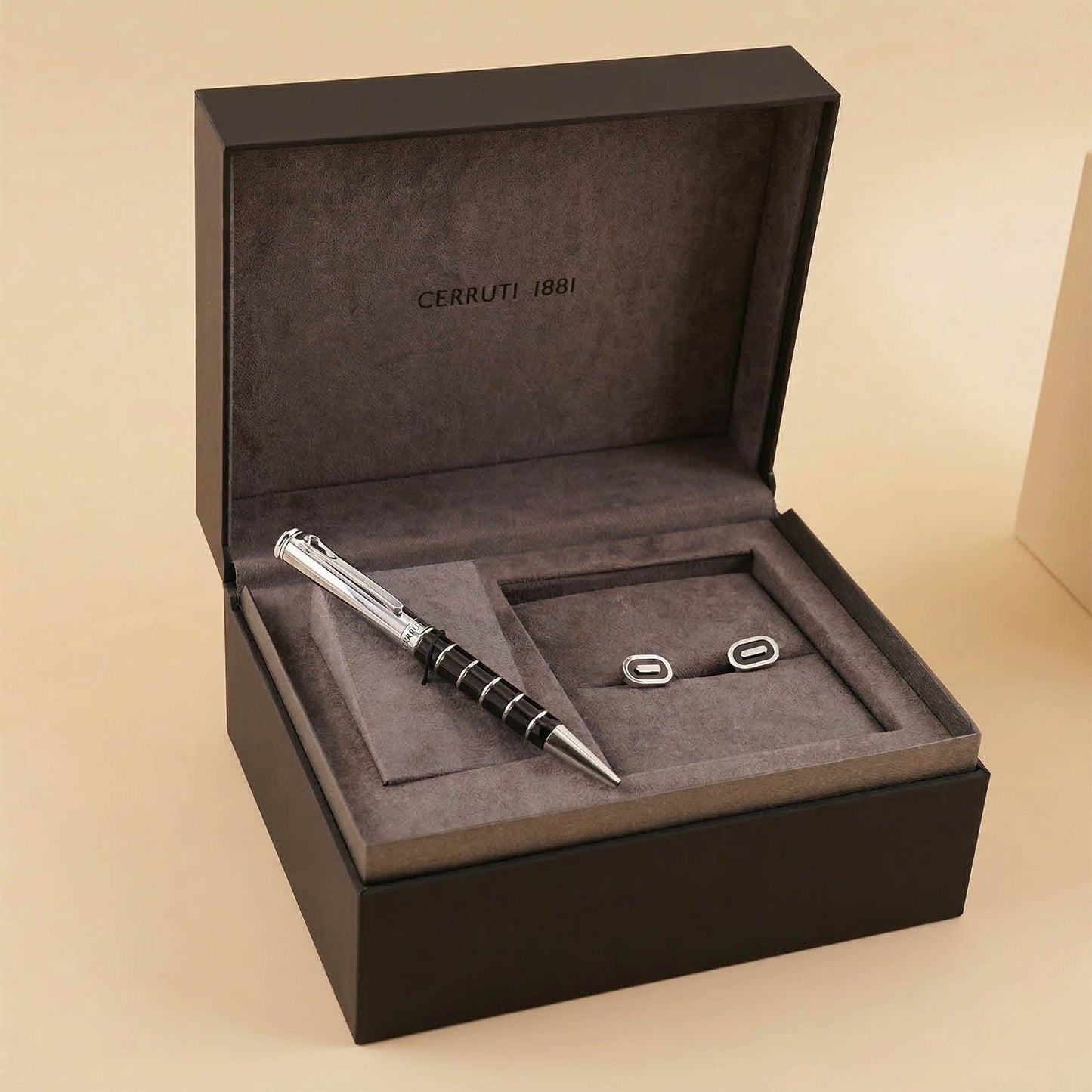 Cerruti Cufflinks & Premium Pen Gift Box for Him