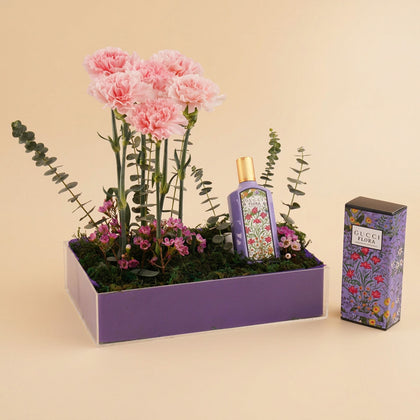 عطر غوتشي فلورا ماغنوليا للنساء مع ورد القرنفل