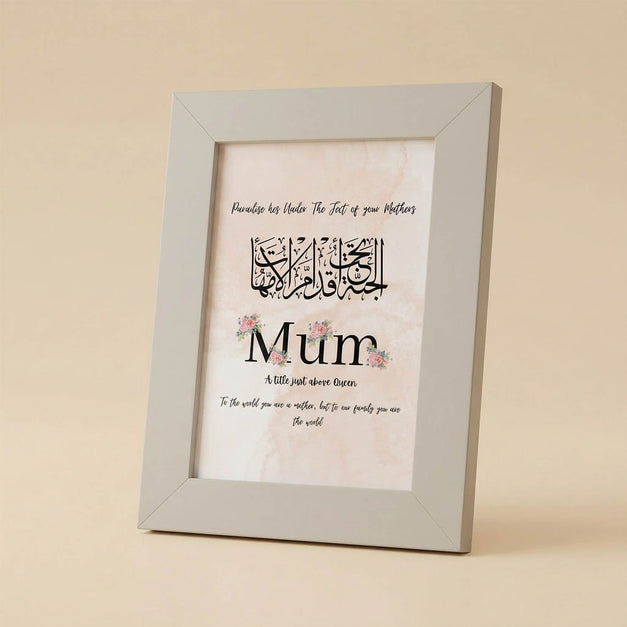 Mom Appreciation Table Frame