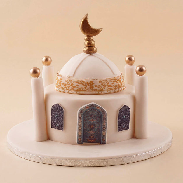 كيكة عيد مبارك ثلاثية الأبعاد