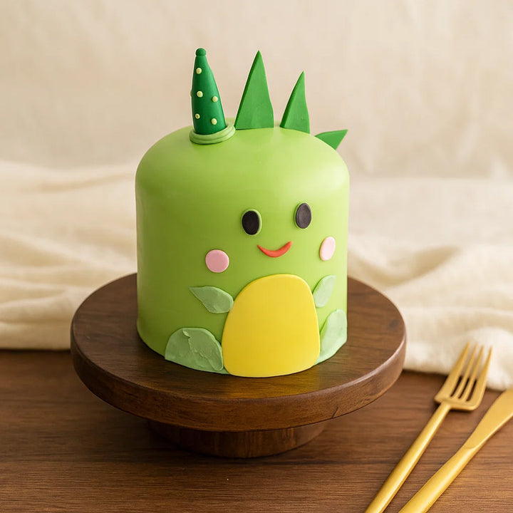 Green Dinosaur Kids Cake