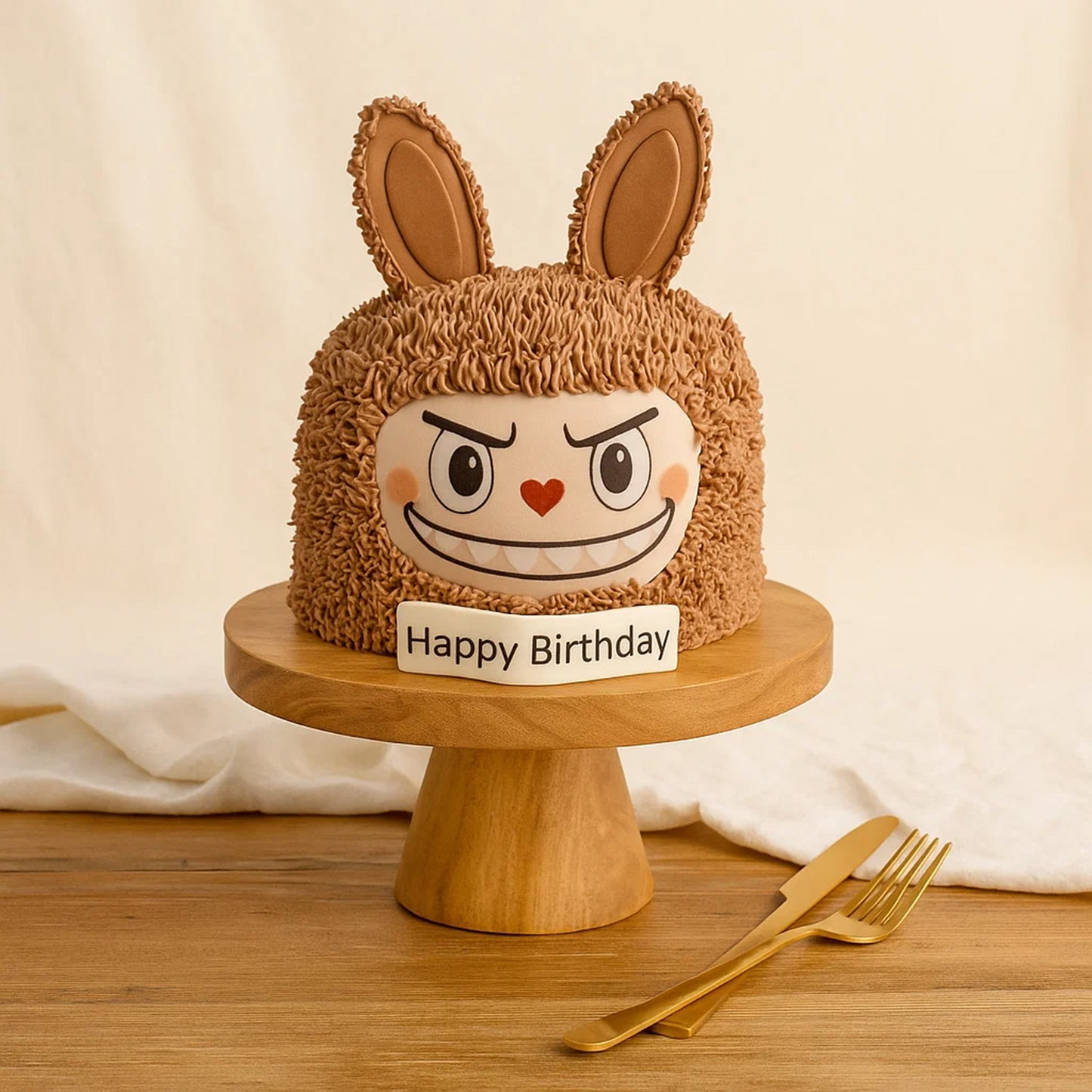 كيكة دمية لابوبو لون بني