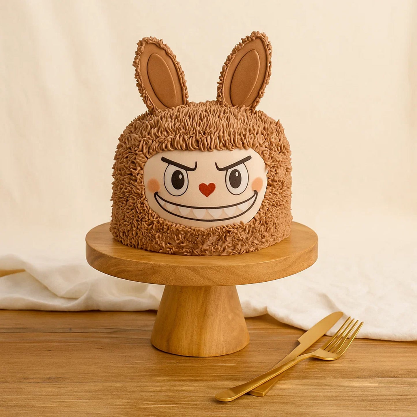 كيكة دمية لابوبو لون بني