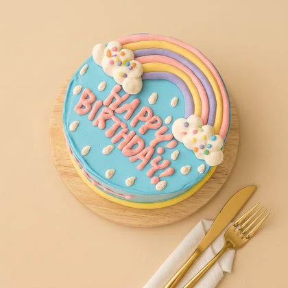 Rainbow Birthday Cake