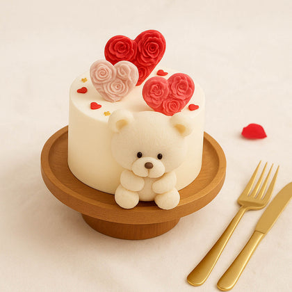 Cute Teddy Mono Cake