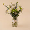  Nature's Calm White Roses & Chrysanthemum