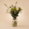  Nature's Calm White Roses & Chrysanthemum