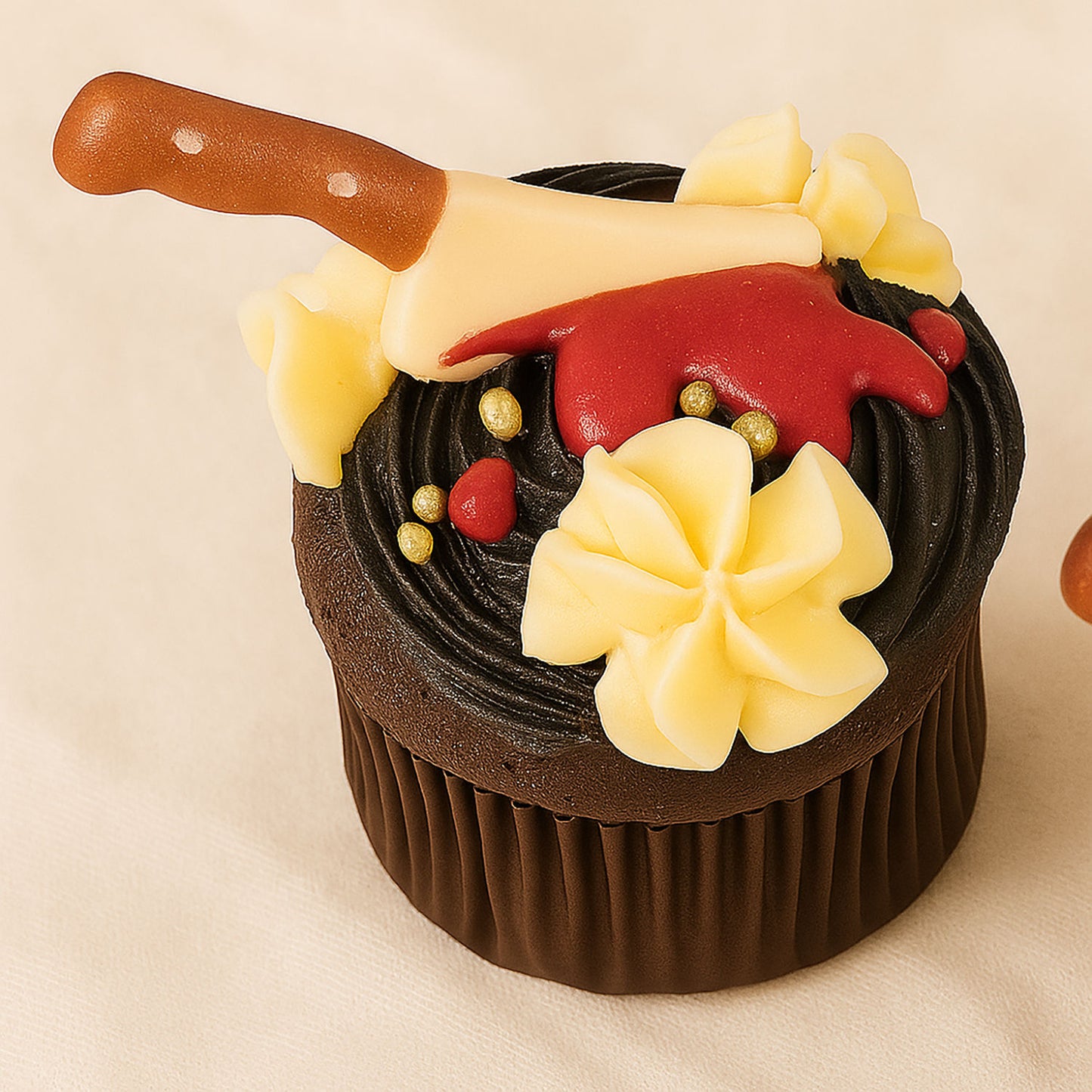 Chocolate  Halloween Cupcakes 4 Pieces