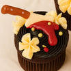 Chocolate  Halloween Cupcakes 4 Pieces