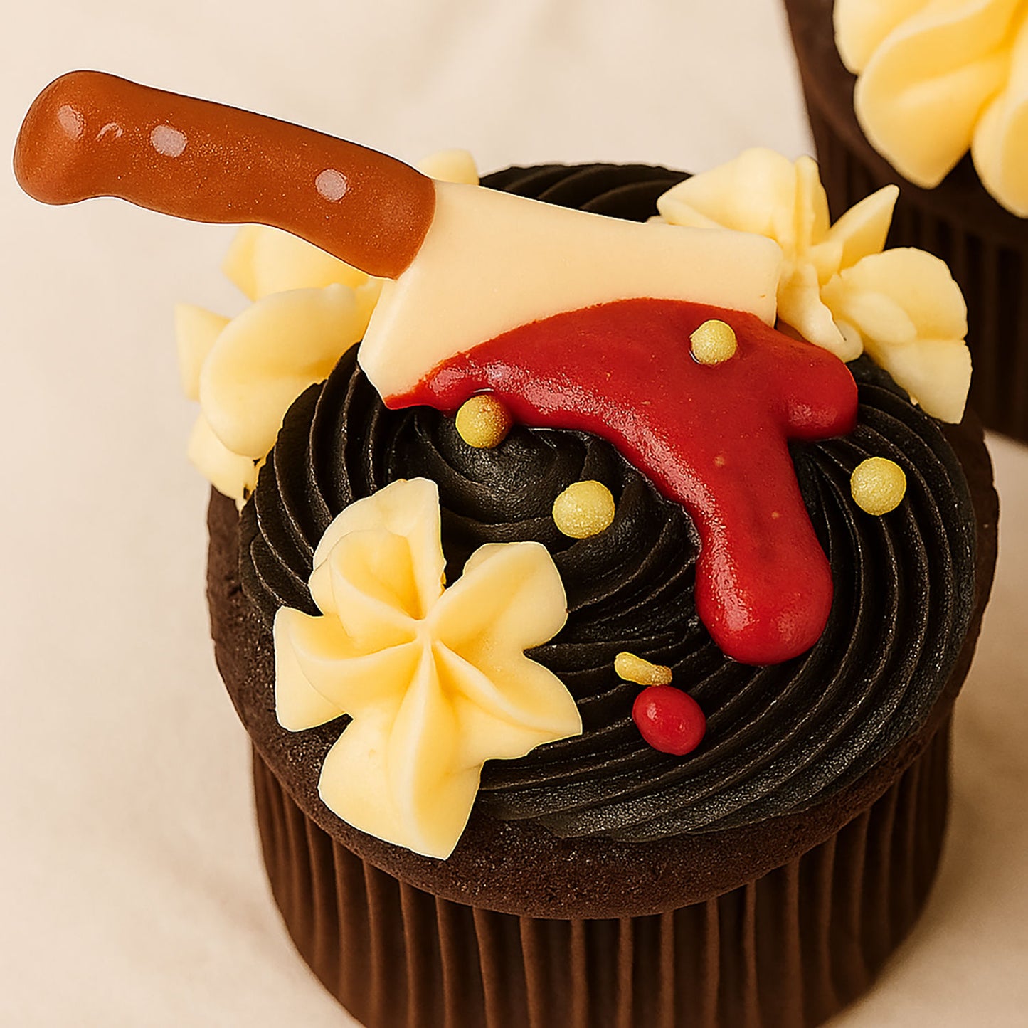 Chocolate  Halloween Cupcakes 4 Pieces