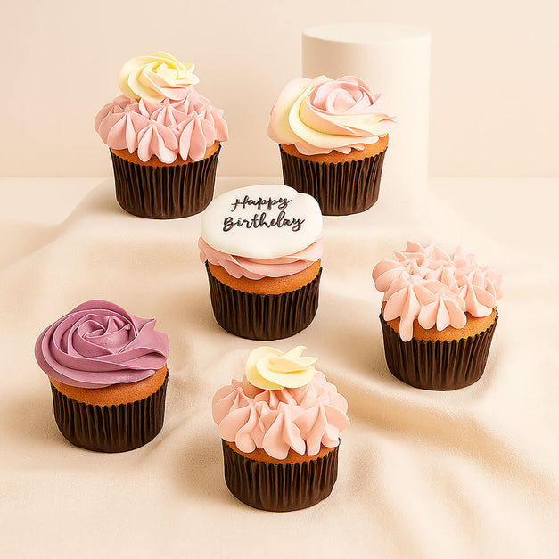 Blissful Birthday Cupcake Set