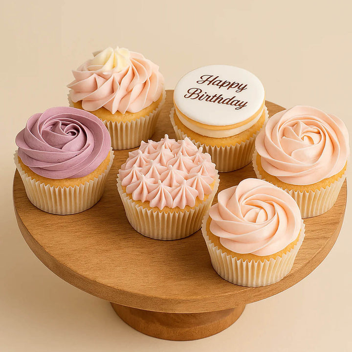 Yummy Vanilla Birthday Cupcakes