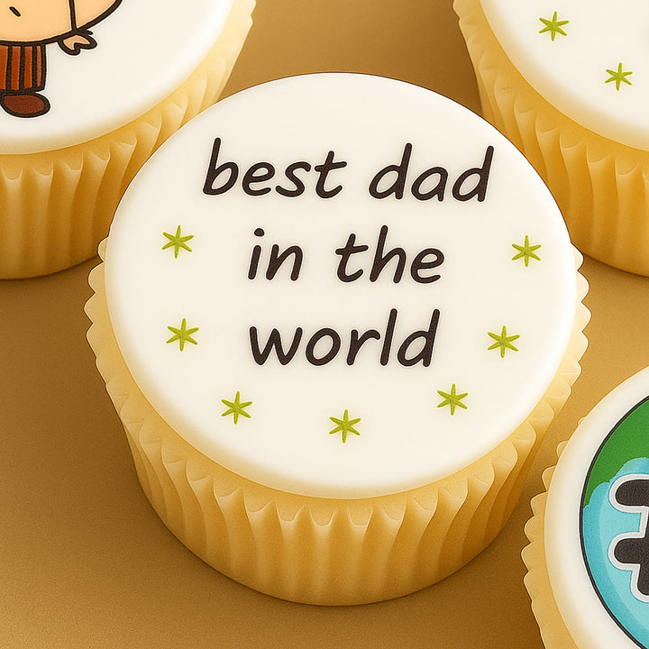 Best Dad in The World Cupcake Set