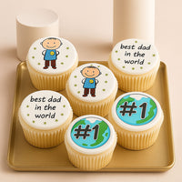 Best Dad in The World Cupcake Set