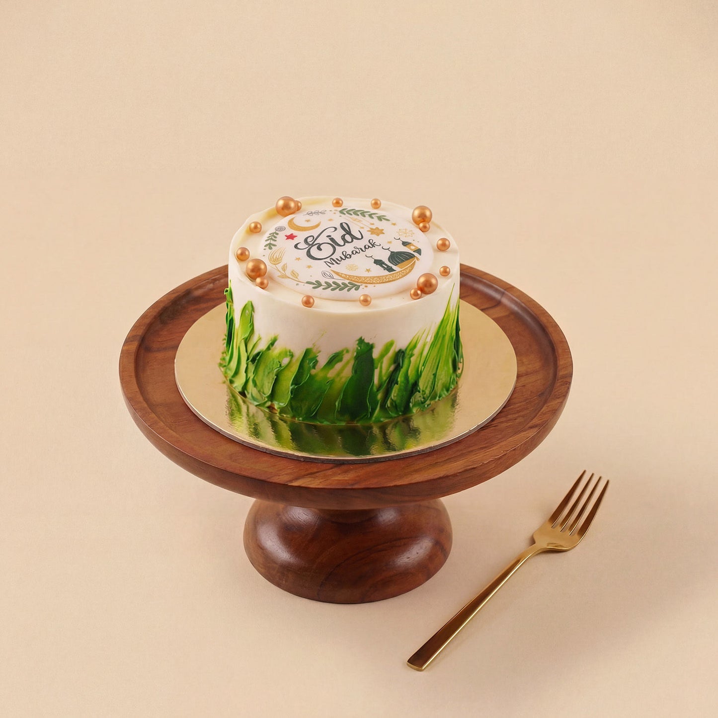 Eid Mubarak Flowers & Vanilla Mini Cake Set