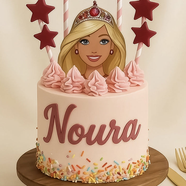 Princess Barbie Personalized Cake