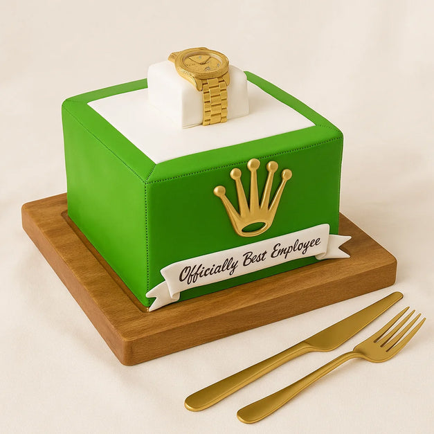 كيك عيد ميلاد ساعة رولكس الفاخرة