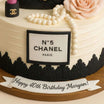 Ladies Birthday Chanel Theme Cake