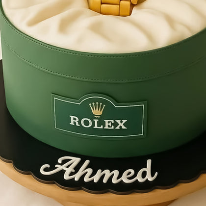 Rolex Watch Name Customized Cake