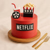 Cinematic  Netflix-Themed Tart Cake