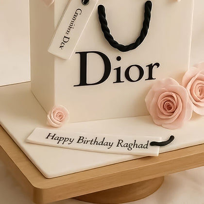 Dior Theme Birthday Cake For Ladies 