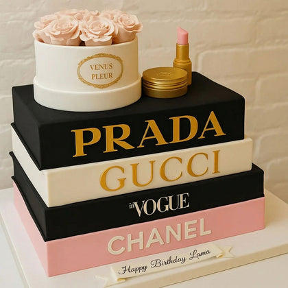 Trendy Lady's Birthday Cake