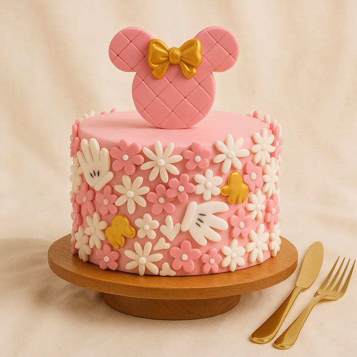 Cute Minnie Mouse Kids Birthday Cake
