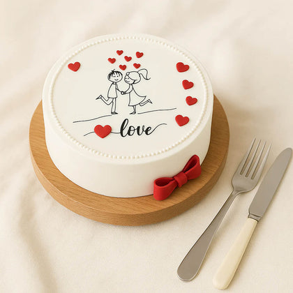 Classic Love Celebration Cake