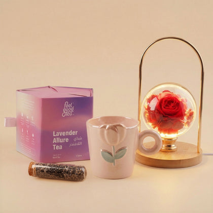 Forever Rose Frame with Feel Good Tea Gifts 