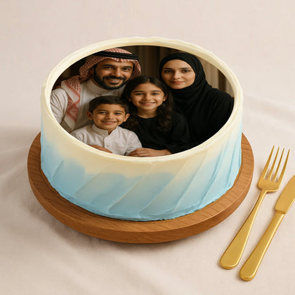 كيكة للأب مخصصة بالصورة | لحظات سعيدة