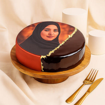 حلم الشوكولا | كيك شوكولاته مخصص بالصورة