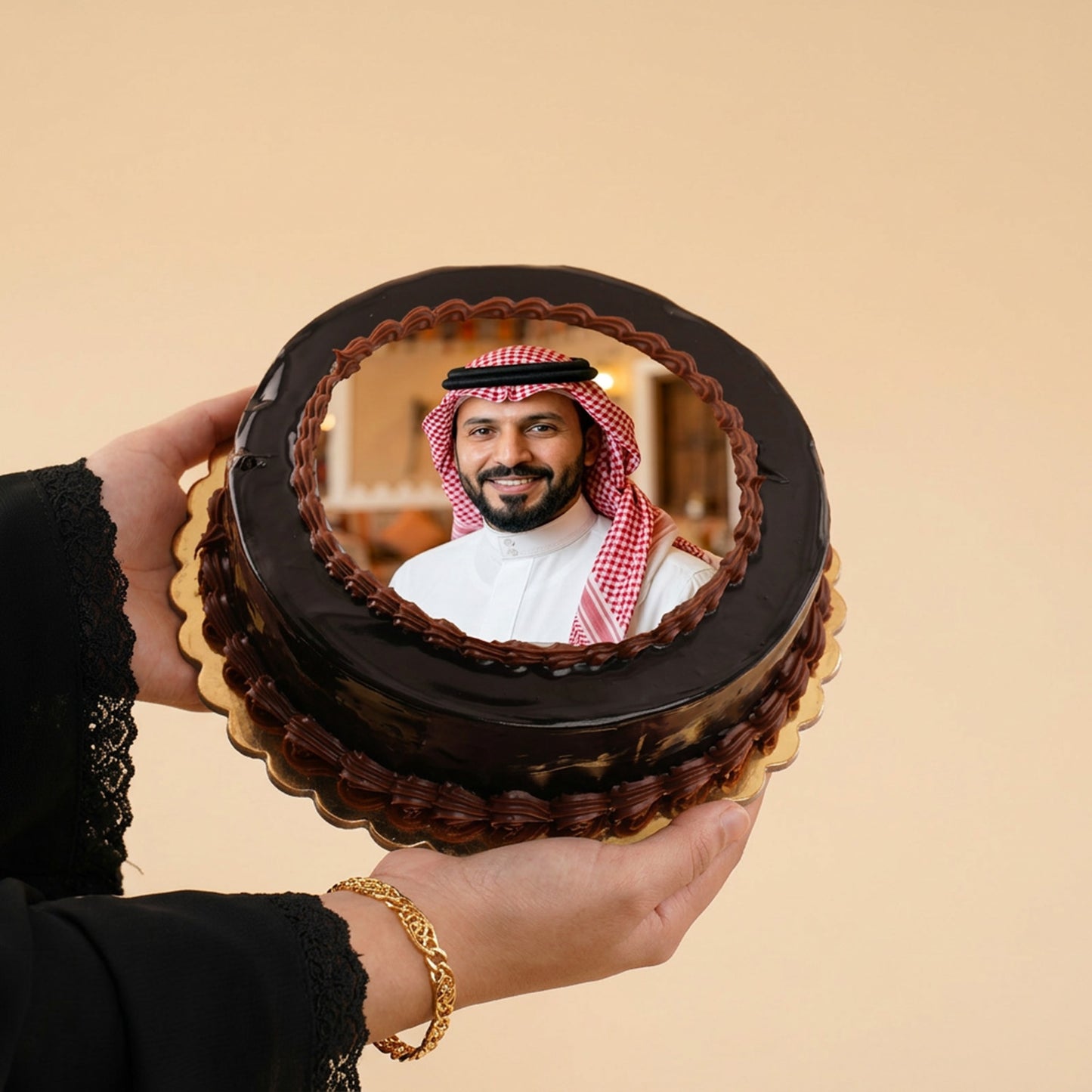 Photo Cake Chocolate Truffle Flavor