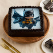 Batman Theme Chocolate Square Cake