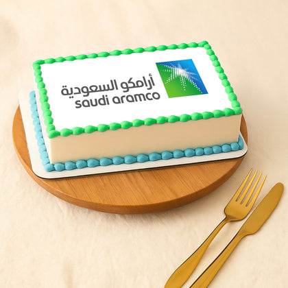تصميم كيك شركات | كيكة شركة أرامكو السعودية
