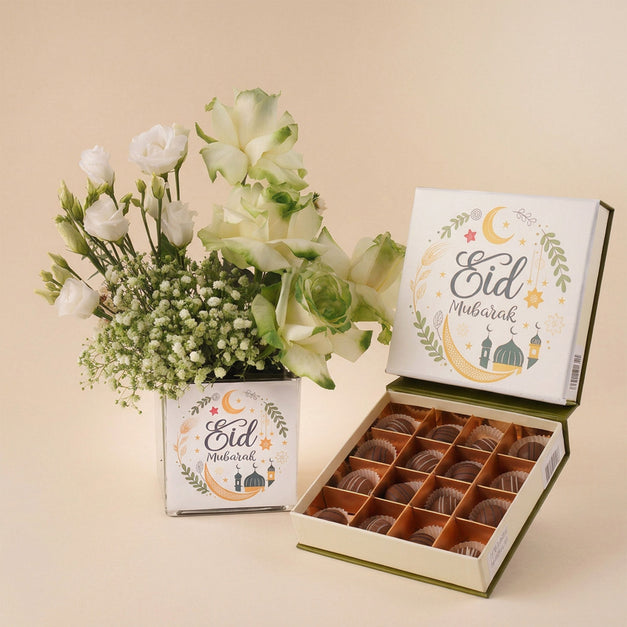 Eid Mubarak Flowers & Chocolate Box