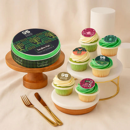 National Day Cake n Cupcakes Set