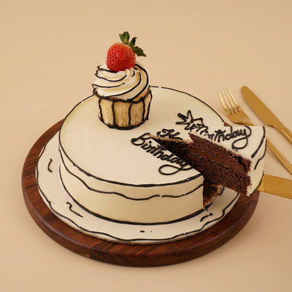 كيكة عيد الميلاد ثري دي كب كيك