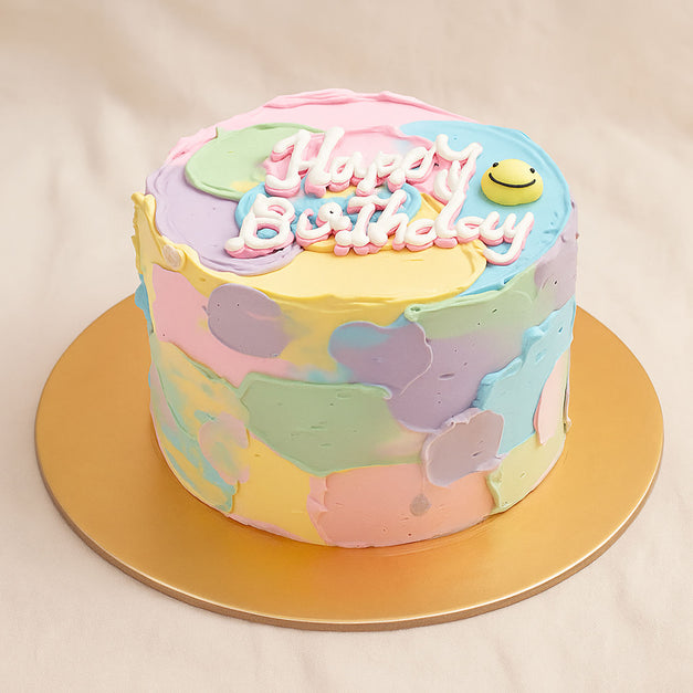 كيكة عيد الميلاد الملونة