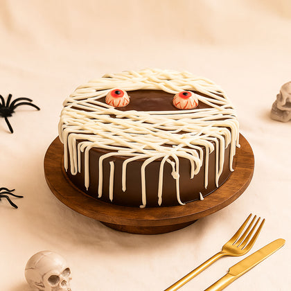 Peek A Booooh Halloween Chocolate Cake