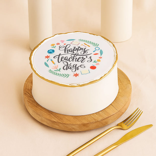 Teachers Day Celebration Cake