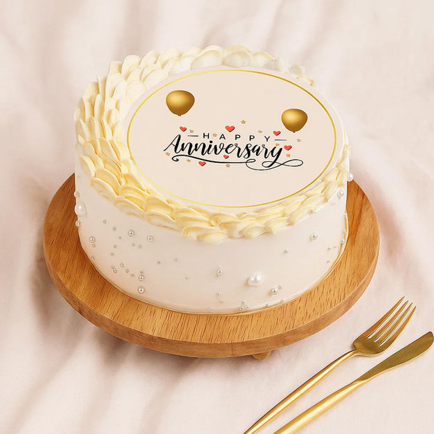 Love at First Bite Anniversary Cake