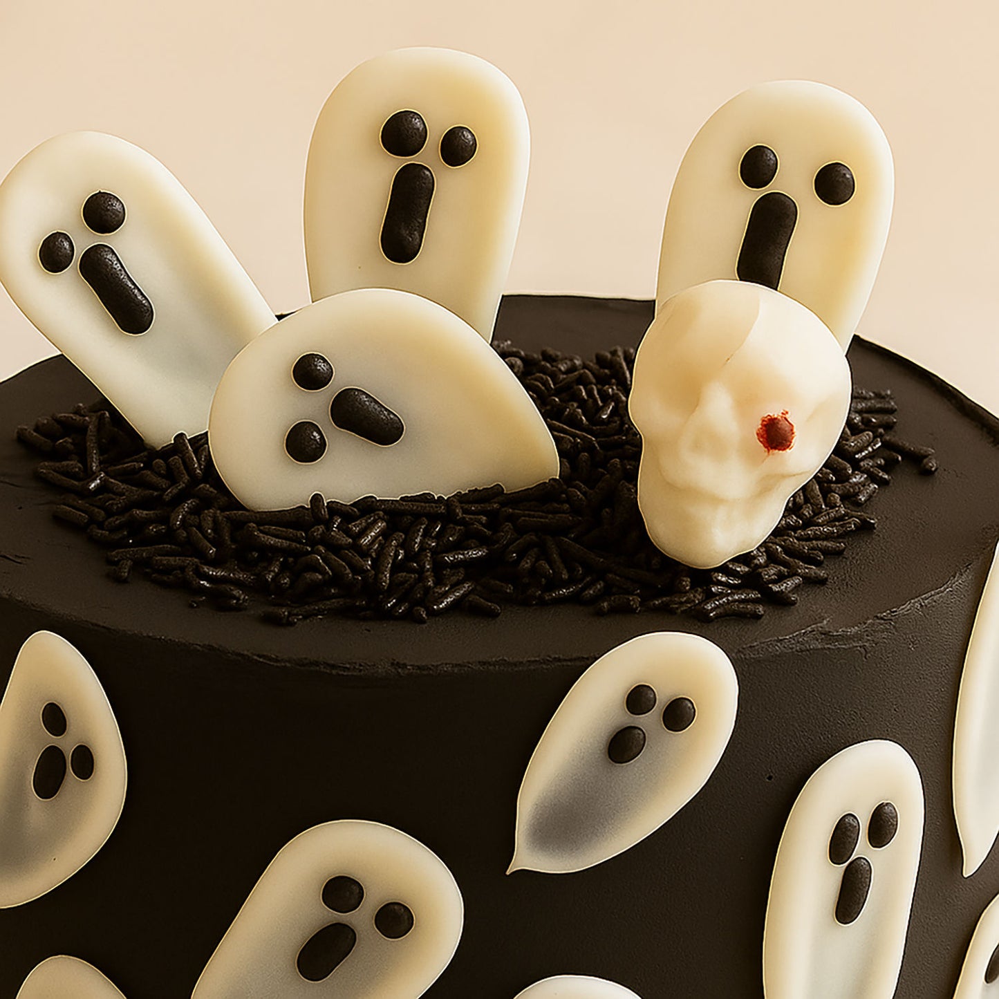 كيك هلوين الأشباح الطائرة