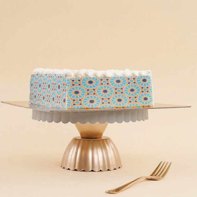 Eid Mubarak Engraved Chocolate Cake