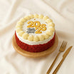 New Year Celebration Red Velvet Cake