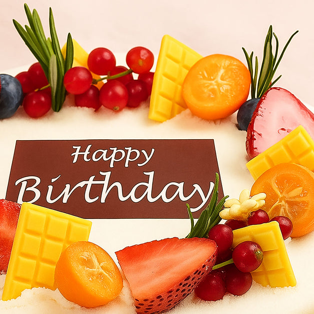 Vanilla Fruity Birthday Cake